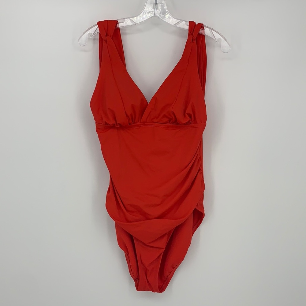 Time and Tru Red One Piece Swimsuit
